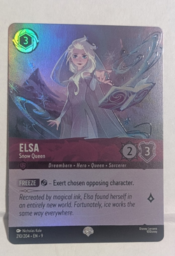 Disney Lorcana Elsa Snow Queen - Epic - Fabled - 210/204 EN 9 - Image 1