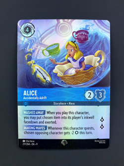 Disney Lorcana Fabled - Epic Foil- Alice, Accidentally Adrift - 217/204 - Image 1