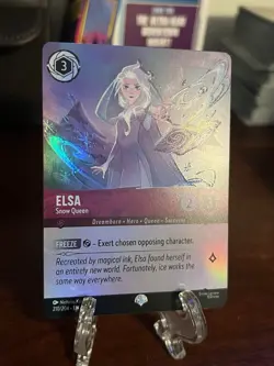 Disney Lorcana Fabled ELSA Snow Queen Epic Foil #210/204 - Image 2