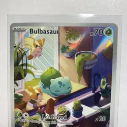 Pokemon TCG Bulbasaur 143/142 Stellar Crown Illustration Rare/ SECRET ART- GEM💎 - Image 3
