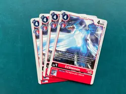 ExVeemon BT20-011 Playset Special Booster 2.5 Digimon Card Game x4 - Image 1
