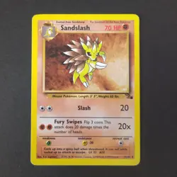 Pokemon Card WOTC 1999: Sandslash 41/62 - Fossil Set - Image 1