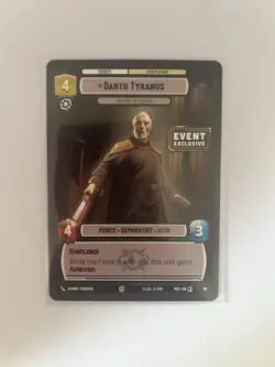 Darth Tyranus Event Exclusive Star Wars Unlimited Promo Card - Image 2