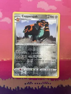 Pokemon Card Copperajah Sword & Shield Reverse Holo Rare 137/202 Near Mint - Image 1