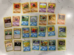 Pokemon Fossil Lot Set Common & Uncommon Cards WOTC LP-MP 26/62 - Image 1