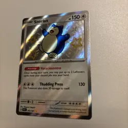 Pokemon Snorlax 202/091 SV Paldean Fates Shiny Rare Card Baby Shiny NM Condition - Image 2
