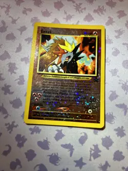 Pokemon TCG Entei 34 Reverse Holo BlackStar Promo Neo Pokemon 3 Movie Heavy Play - Image 1