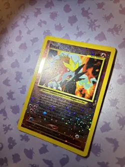 Pokemon TCG Entei 34 Reverse Holo BlackStar Promo Neo Pokemon 3 Movie Heavy Play - Image 3