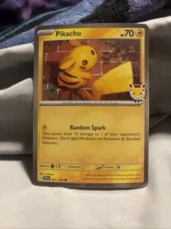 Pikachu 51 /162 2026 Pokemon Day 30 Promo Stamped w/ Coin | Pokemon TCG | NM+/M - Image 1