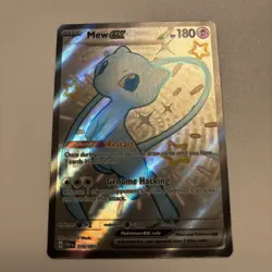 POKEMON SV PALDEAN FATES - PAF EN #216/091 MEW EX SHINY ULTRA RARE NM - Image 1