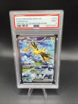 PSA 9 Mint Zapdos EX 2023 Special Illustration Rare Pokemon 151 SIR 202/165 - Image 1