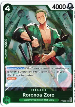 Roronoa Zoro - R Premium Booster -The Best- Vol. 2 PRB02-006 NM - Image 1