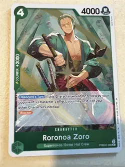 Roronoa Zoro PRB02-006, One Piece TCG premium booster, The Best Vol. 2 R English - Image 1