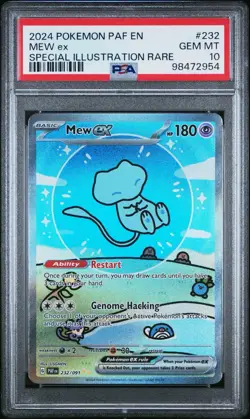 PSA 10 BUBBLE MEW ex 232/091 | Paldean Fates SIR Full Art Graded Pokemon Card - Image 1
