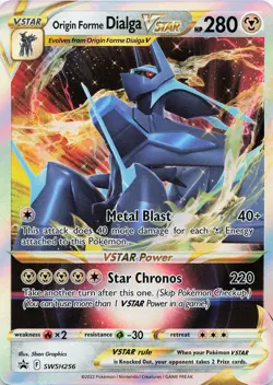 Pokemon Origin Forme Dialga VSTAR Holo Sword & Shield Promo Cards #SWSH256 NM - Image 1