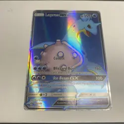 Pokemon TCG Lapras GX Full Art Holo Card Sun Moon 139/149 Ultra Rare - Image 1