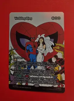 MTG - Wedding Ring - Borderless - Foil - Marvel Universe: Eternal-Legal - Image 1