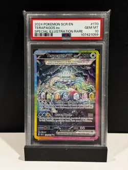 Pokemon TCG Terapagos EX Stellar Crown 170/142 Special Illustration Rare, PSA 10 - Image 1