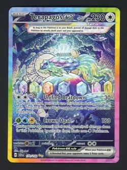 Pokemon TCG Stellar Crown #170/142 Terapagos ex Special Illustration Rare NM - Image 1