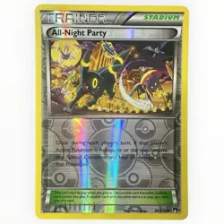 All-Night Party 96/122 Reverse Holo Umbreon XY BREAKPoint Pokemon Card LP - Image 1