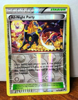 POKEMON ALL-NIGHT PARTY 96/122 REVERSE HOLO BREAKPOINT MP-LP UMBREON - Image 1