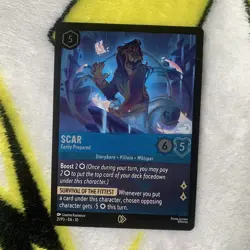 Disney Lorcana Whispers In The Well Promo Card Scar 21/P3 Promo Card - Image 1