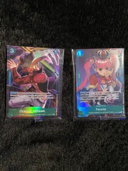 One Piece Illustration Box Vol 4 Promo Cards - Perona & Dracule Mihawk Sealed - Image 1