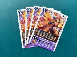 Shadramon EX3-058 Playset Draconic Roar Digimon Card Game x4 - Image 1