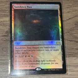 MTG Magic the Gathering Sundown Pass (266/596) Innistrad Crimson Vow LP FOIL - Image 1