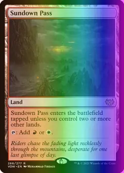 MTG Magic the Gathering Sundown Pass (266/596) Innistrad Crimson Vow LP FOIL - Image 1