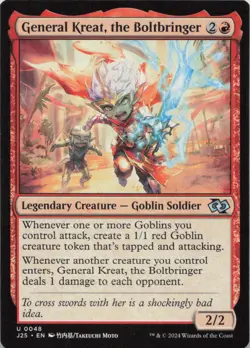 General Kreat, the Boltbringer (Anime) U Foundations Jumpstart 48 - LP MTG - Image 1