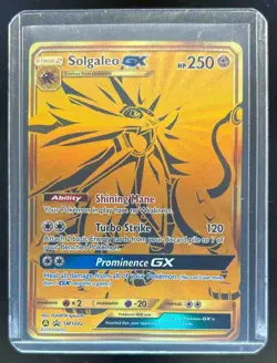 2019 Pokemon SM Black Star Solgaleo GX FA Promo Hidden Fates #SM104a - Image 1