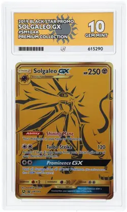 ACE 10 - Solgaleo GX - SM104a - Black Star Promo - Pokemon - Premium Collec... - Image 1