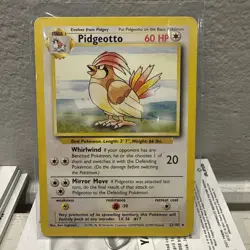 Pokemon Pidgeotto - 22/102 - Pokemon Base Set Unlimited Rare Card TCG - Image 1
