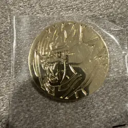 Pokemon TCG Metal Gold Coins OFFICIAL Zacian+Zamazenta Ultra Premium Collection - Image 3
