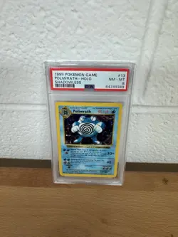 Pokemon Poliwrath Base Set Shadowless Holo Rare 13/102 PSA 8 NM-MT - Image 2