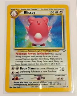 Pokemon TCG Blissey Neo Revelation 2/64 Holo Rare 1st Edition English - Image 2