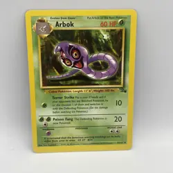 Pokemon TCG Arbok Fossil 31/62 Regular Uncommon - Image 1