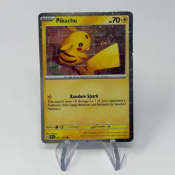 Pikachu 51/162 Cosmos Holo NM Pokemon Temporal Forces Collectors Chest - Image 1