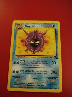 Pokemon TCG Cloyster Fossil Set 32/62 Regular Unlimited Uncommon - Image 1