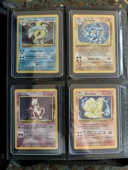 WOTC Pokemon TCG Binder - Base, Jungle, Fossil & Rocket - 10 Holos - Toploaded - Image 1