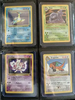WOTC Pokemon TCG Binder - Base, Jungle, Fossil & Rocket - 10 Holos - Toploaded - Image 3