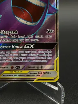 Pokemon Gengar & Mimikyu GX Full Art Holo Card 164/181 LP - Image 5