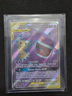 Gengar & Mimikyu GX (Full Art) 164/181 Sm-Team Up Holo Near Mint Condition Card - Image 1