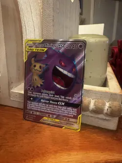 Pokemon 2019 Gengar & Mimikyu GX Team Up Tag Team Ultra Rare Card 164/181 - Image 1