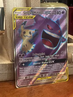 Pokemon 2019 Gengar & Mimikyu GX Team Up Tag Team Ultra Rare Card 164/181 - Image 2