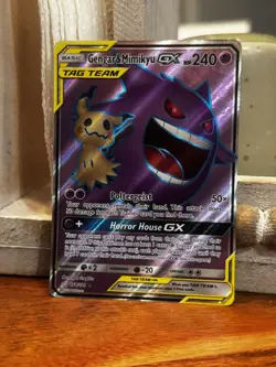 Pokemon 2019 Gengar & Mimikyu GX Team Up Tag Team Ultra Rare Card 164/181 - Image 3