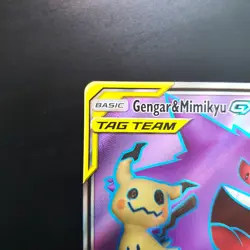 Gengar & Mimikyu GX 164/181 Tag Team Full Art Rare Team Up LP Pokemon Card - Image 4