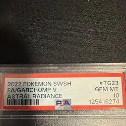 Pokemon Garchomp V TG23/TG30 Astral Radiance PSA 10 Full Art Holo - Image 2
