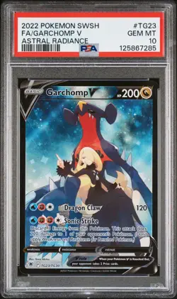 PSA 10 GARCHOMP V TG23/TG30 FULL ART ASTRAL RADIANCE POKEMON 😍 - Image 1